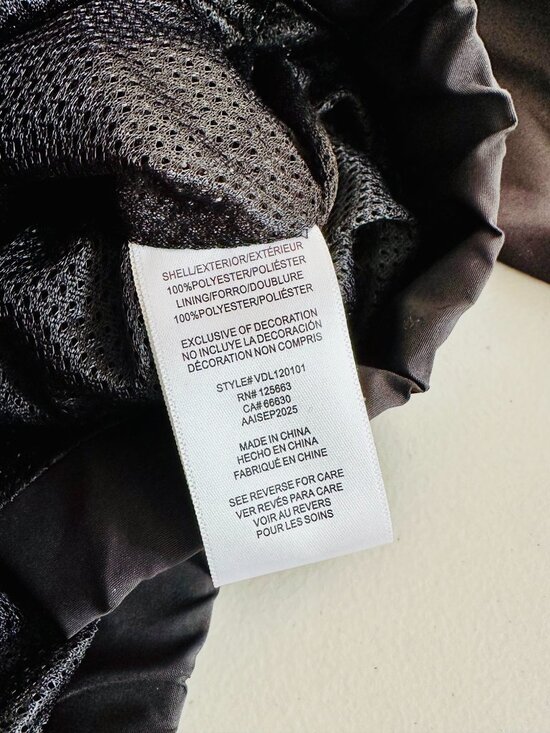 VON DUTCH RHINESTONE STUDDED FULL ZIP HOODED WINDBREAKER LIGHT JACKET BLACK XL - Picture 9 of 10